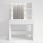 Hanah Home Monroe - MO3-W Mesa de Maquillaje Blanca